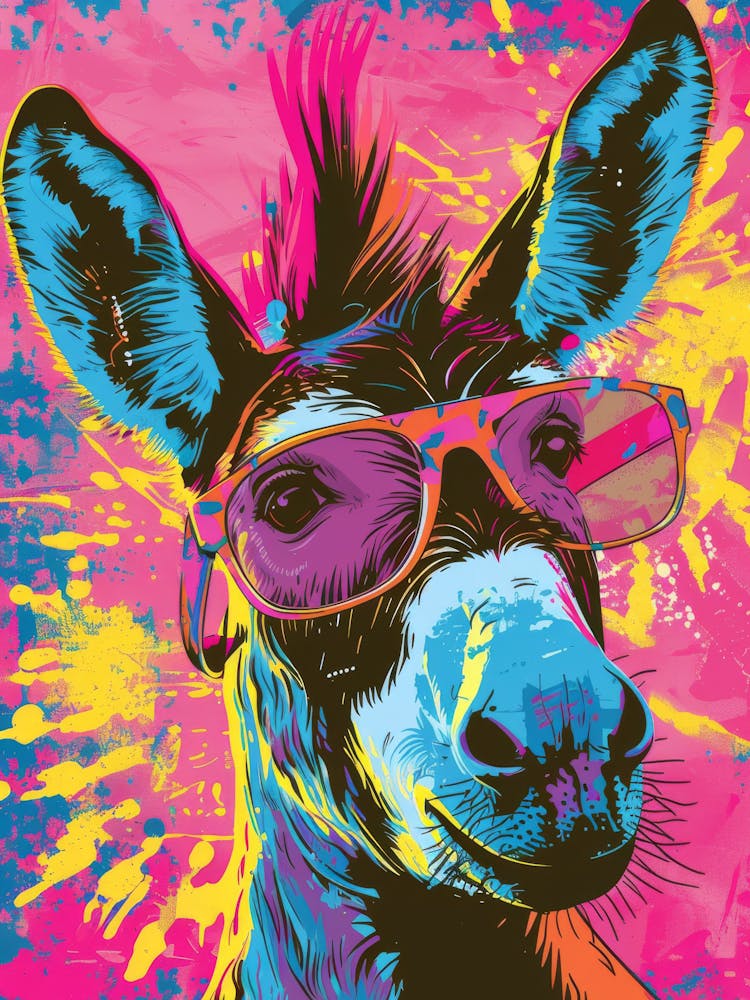 Donkey In Sunglasses