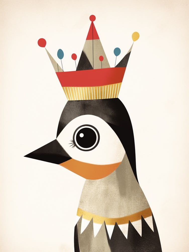Little Woodpecker Wearing A Crown