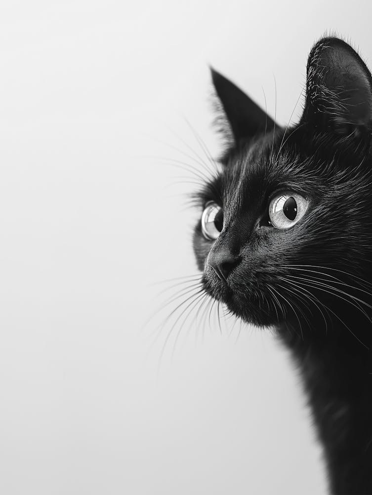 Black Cat Peeking