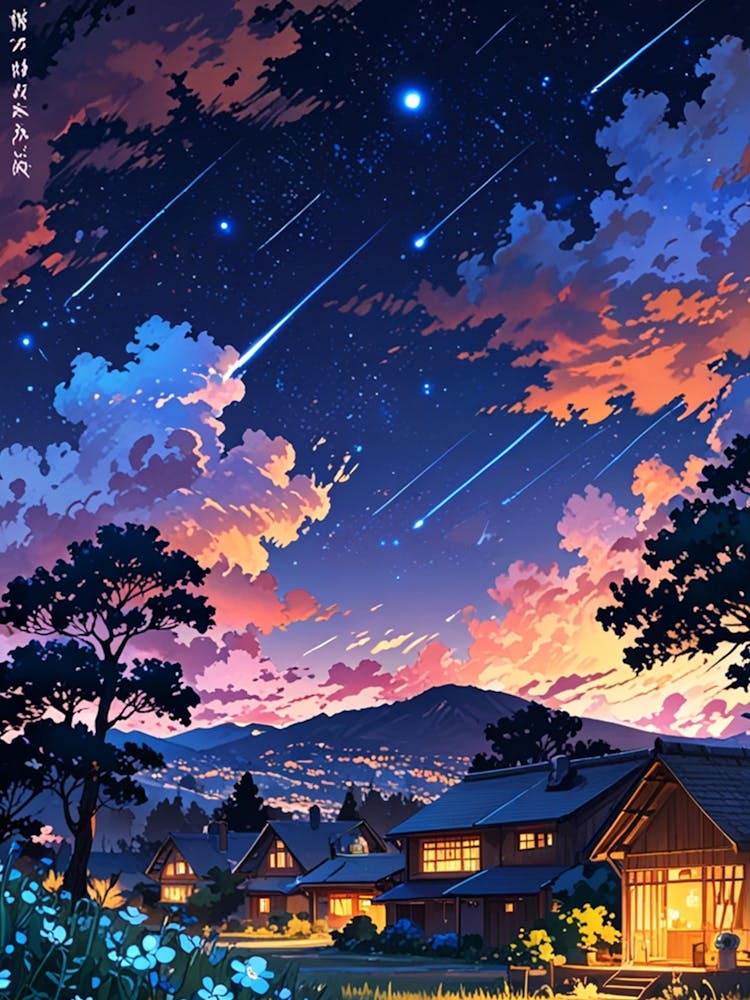 Night Sky Anime aesthetic 23