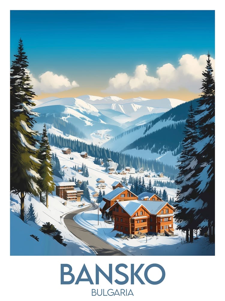 Affiche de voyage Bansko