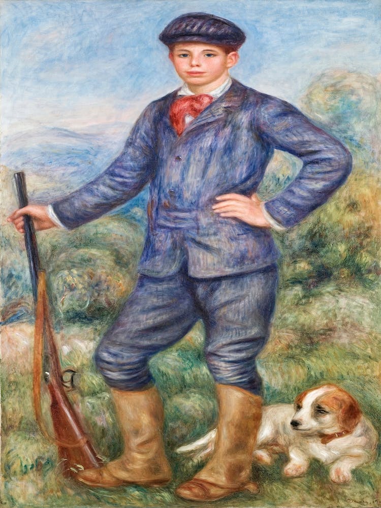 Jean As A Huntsman (1910), Pierre Auguste Renoir