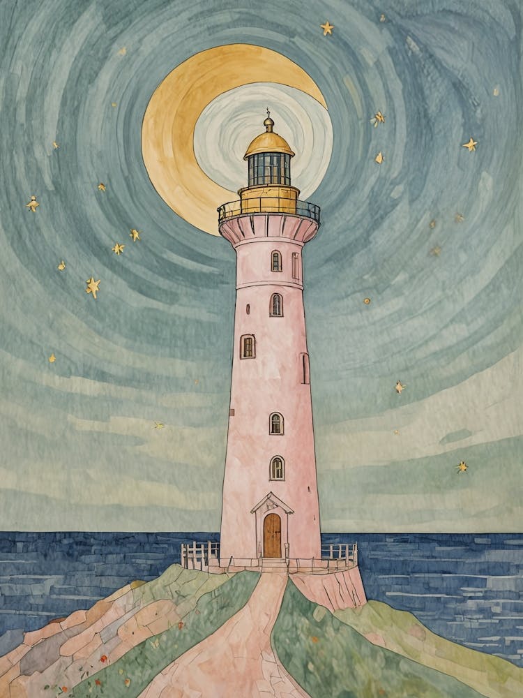 Pastel Lighthouse no1