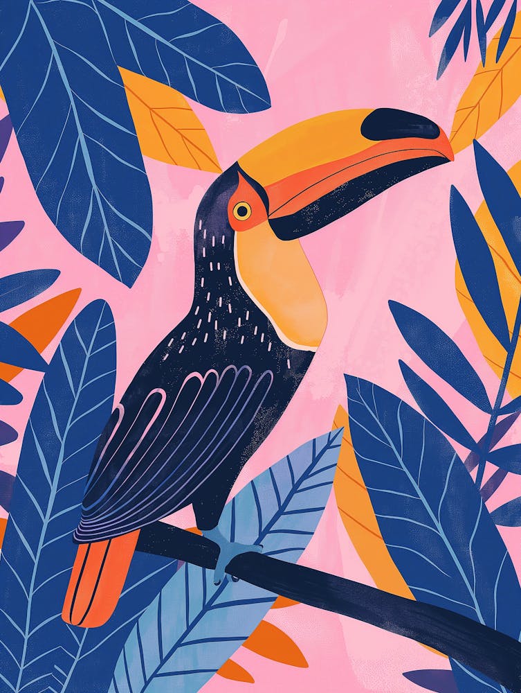 Toucan With Foliage