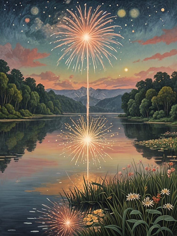 Feux d'Artifice Sur le Lac n°1