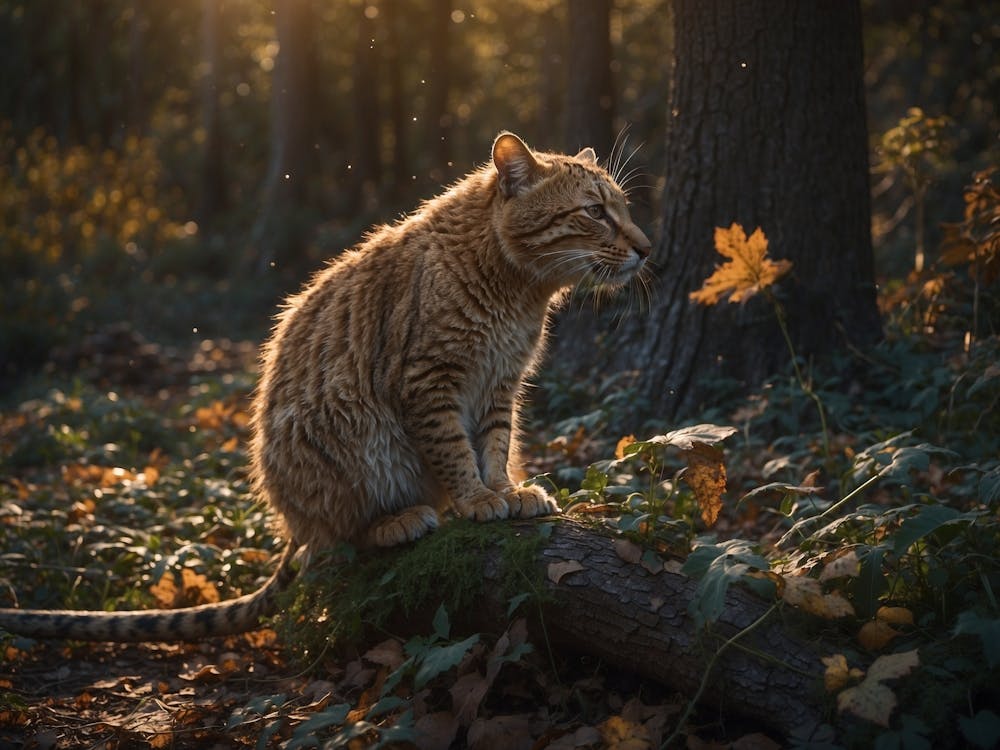 Cat In The Woods 1