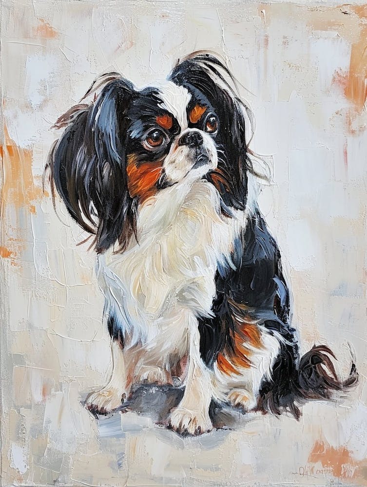 Japanese Chin Acrylic Painting 2