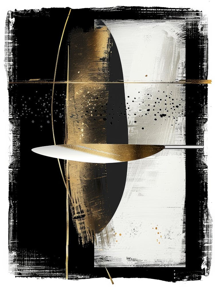 Abstract Black And Gold 4