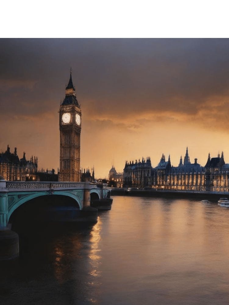 Big Ben Au Coucher Du Soleil