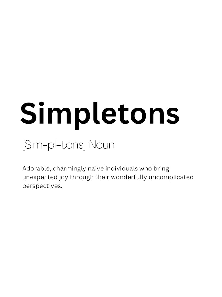 Simpletons Definition Meaning