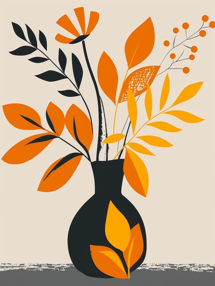 Autumn Leaves In A Vase 3
