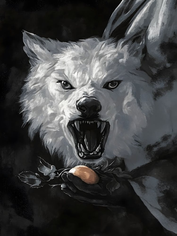 Weißer Wolf