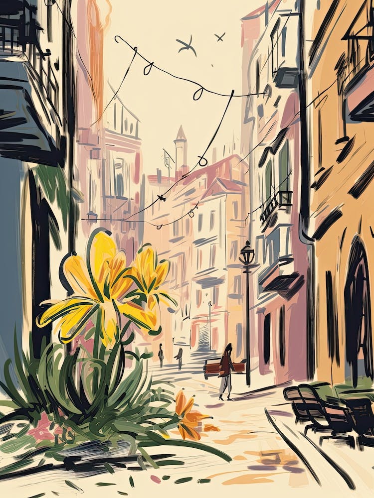 Lisbon, Flower Collage 5