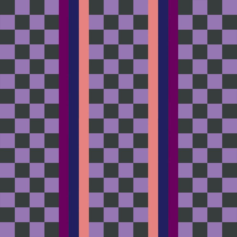 Checkered Fabric Purple