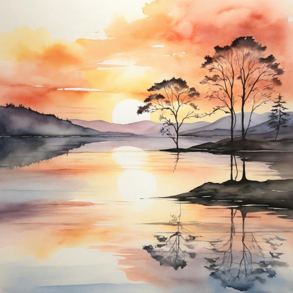 Sunset By The Lake 6