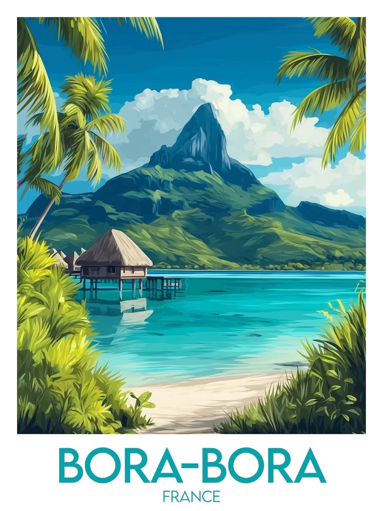 Affiche de voyage Bora Bora