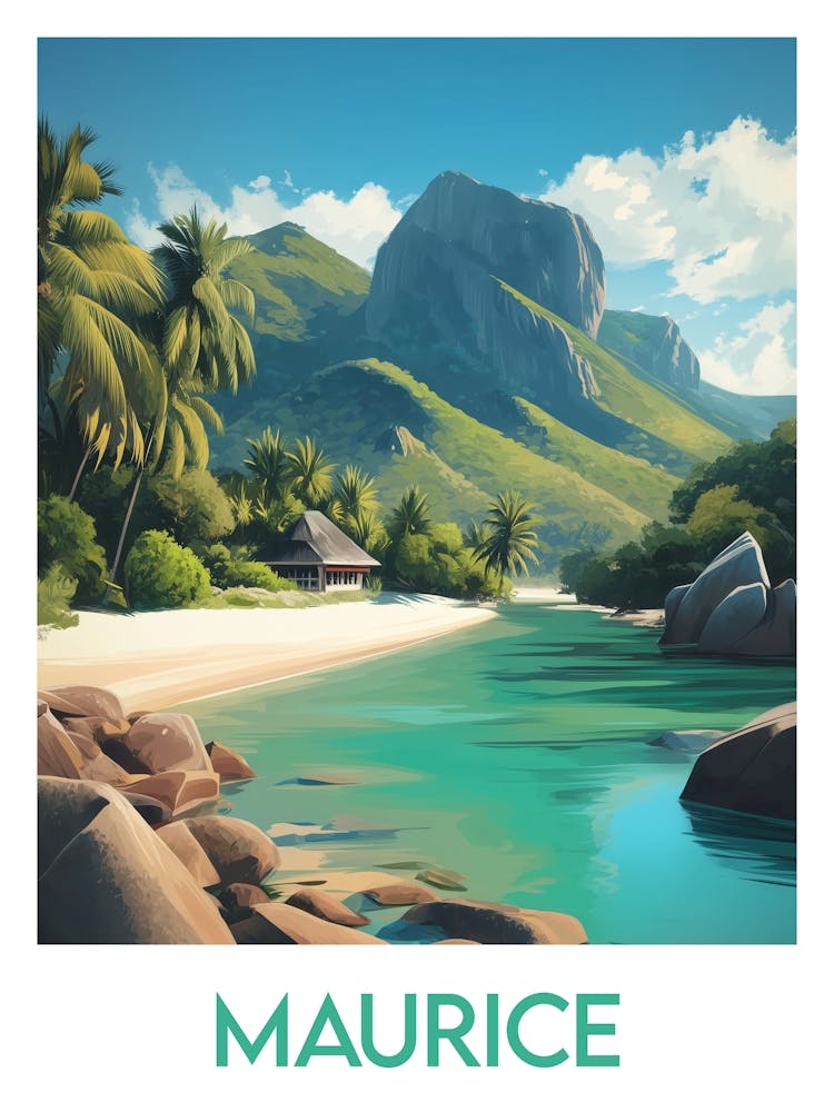 Affiche de voyage Maurice