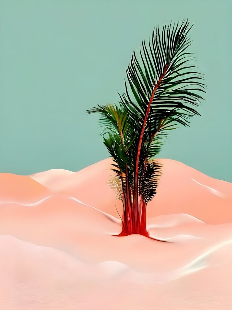 Palm Tree In The Desert 1