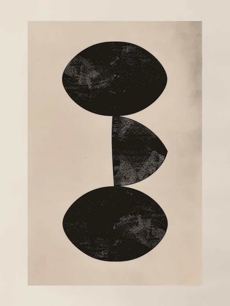 Black And White Abstract Painting 6