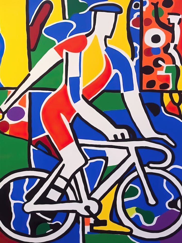 Triathlon In The Style Of Matisse 2