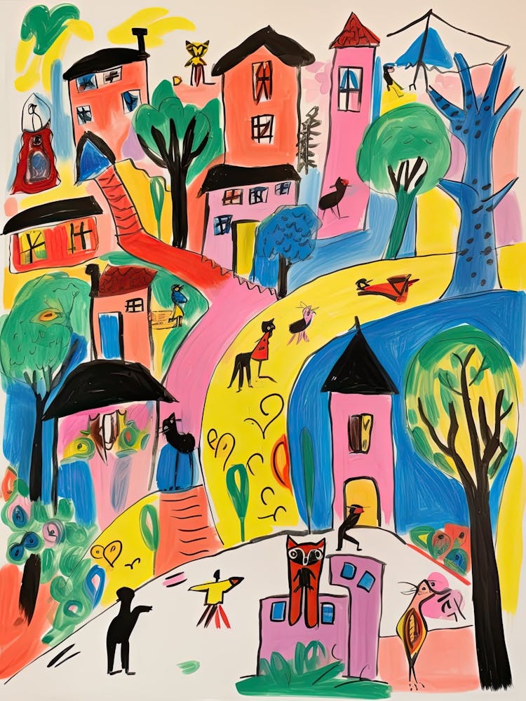 Ankara, Dreamy Storybook Illustration 3