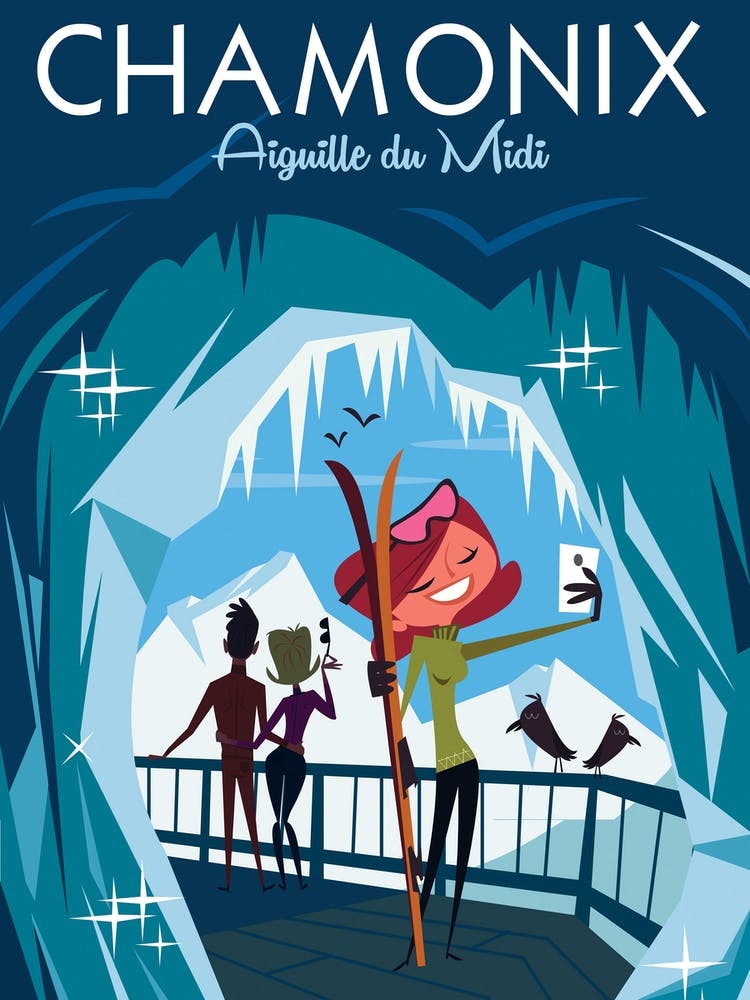Chamonix Aiguille Du Midi Poster