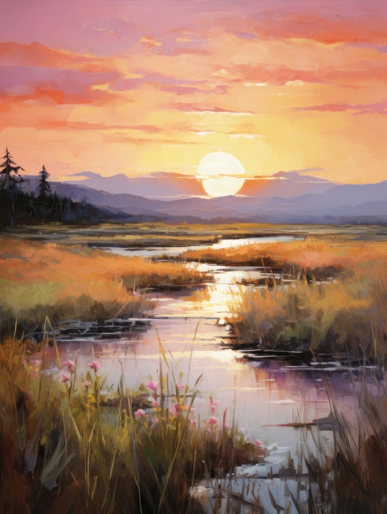 Sunset In The Marsh 1