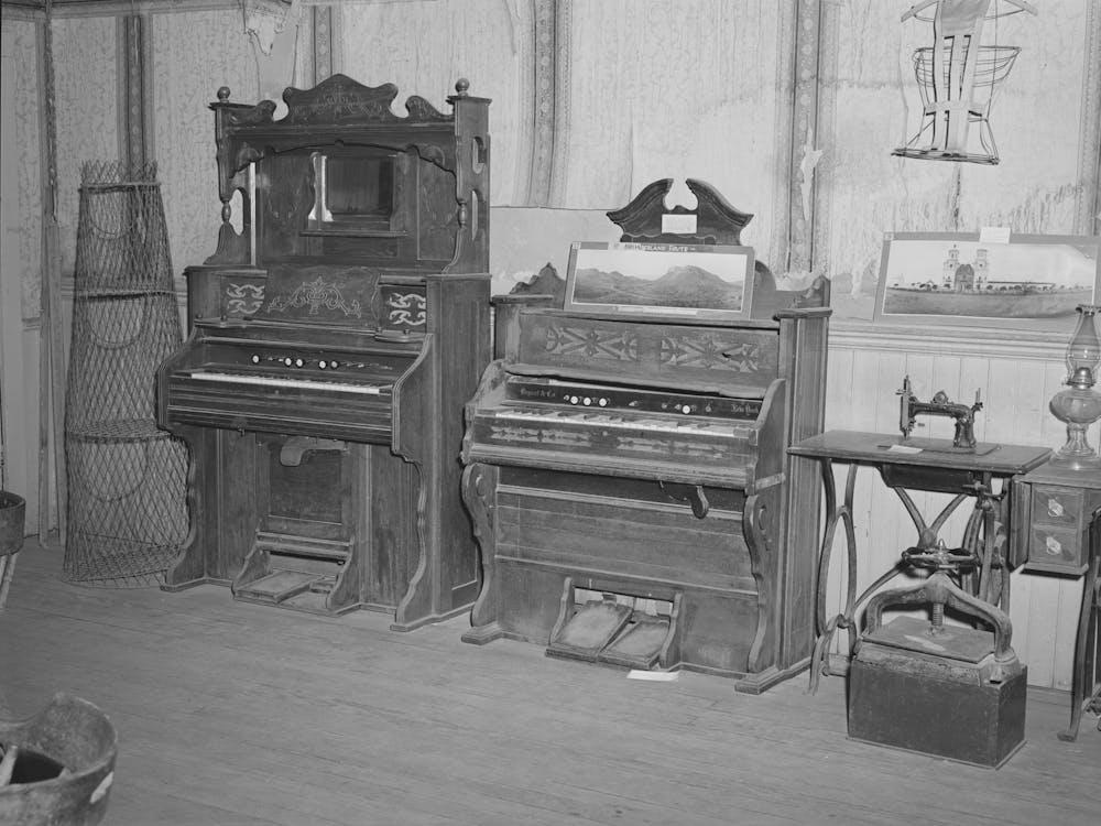 Organs And Other Relics On Display At The Bird Cage Theater Museum, Tombstone, Arizona, The Bird Cage Theater Boasted