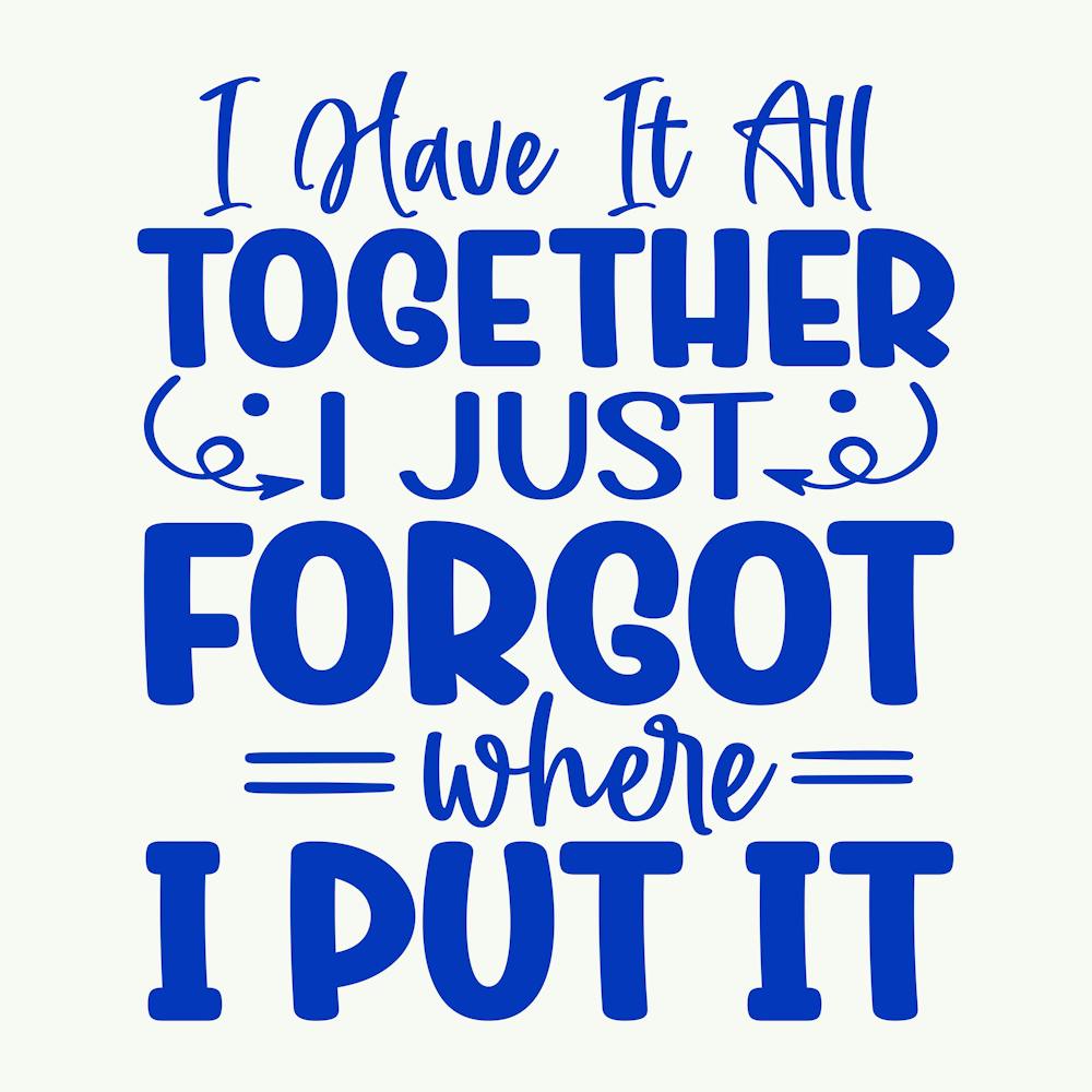 i Have It All Together I Just Forgot Where I Put It 1