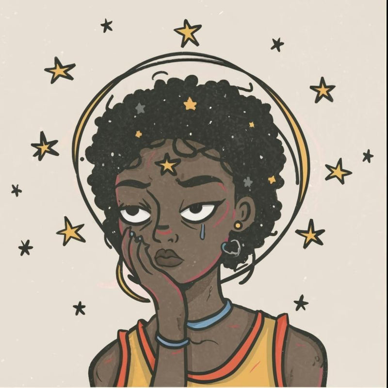 Black Girl With Stars