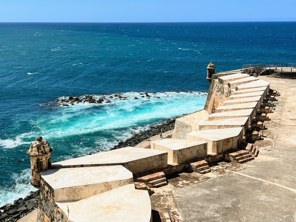 San Juan Fort Meets Water, Puerto Rico