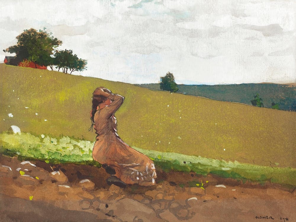 The Green Hill (1878), Winslow Homer