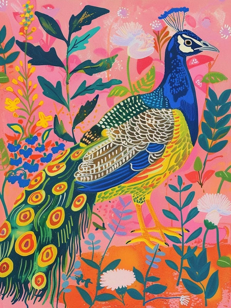 Spring Birds Peacock 6