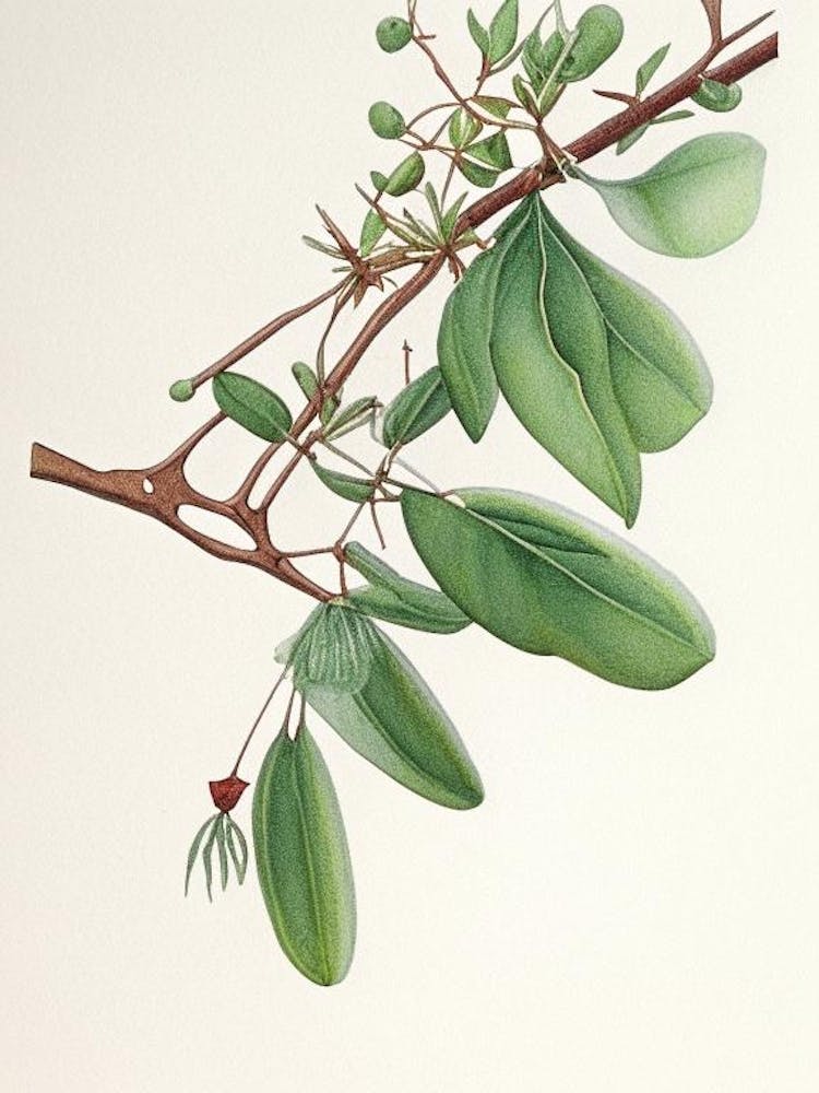 Couleur Crayon Herbe de Gui