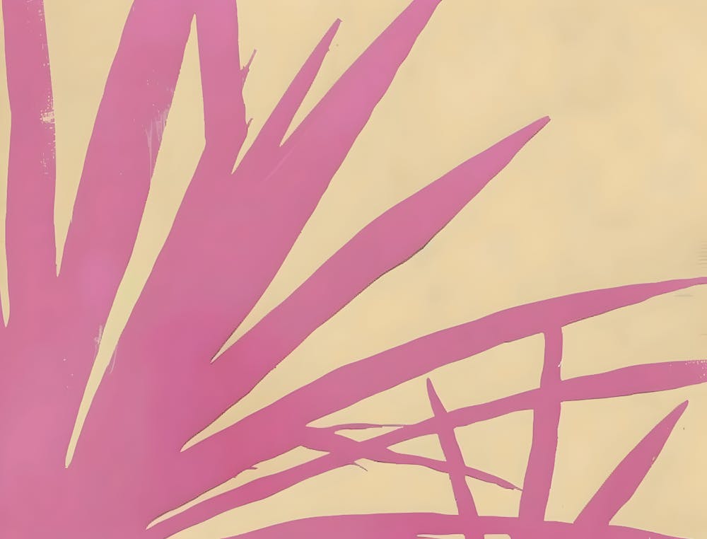 Pink Palm Tree 3