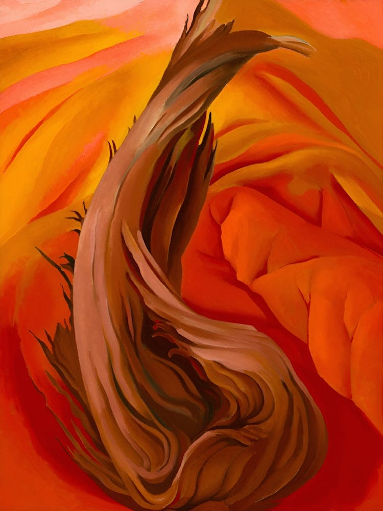 Georgia O'Keeffe - Stump in Red Hills