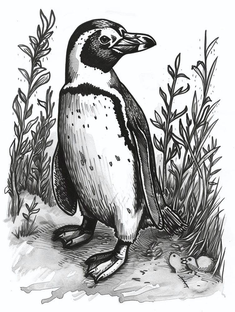 African Penguin Exploring 1