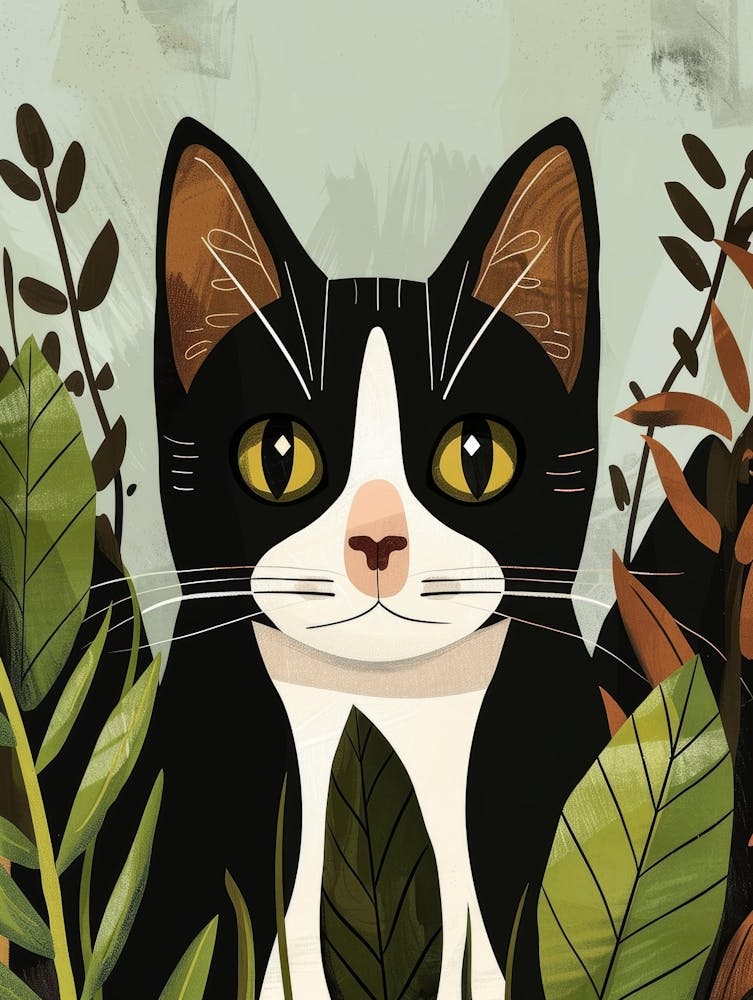 Black And White Cat 30