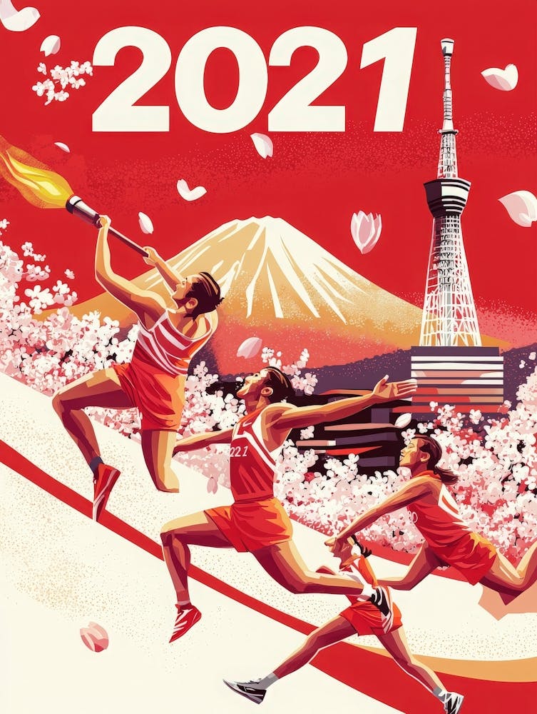 Aihrgdesign Ein Lebendiges Sportposter Für Die 2021 Tokyo Summer 002d31fa Ba18 4e79 A2c3 62139fab1567 1