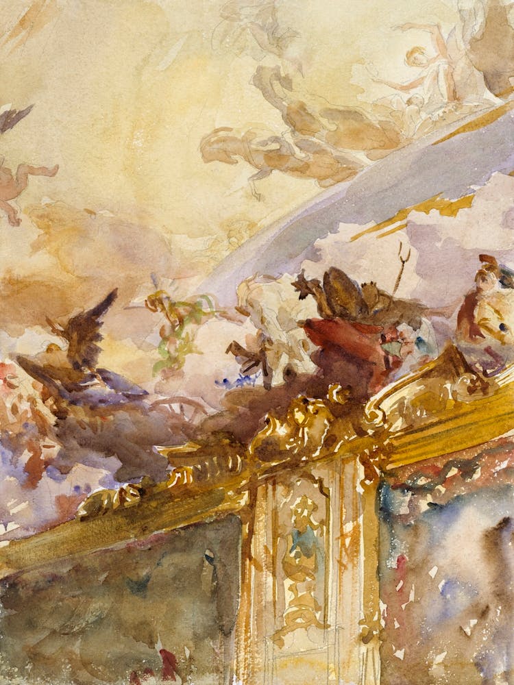 Tiepolo Ceiling, Milan, John Singer Sargent