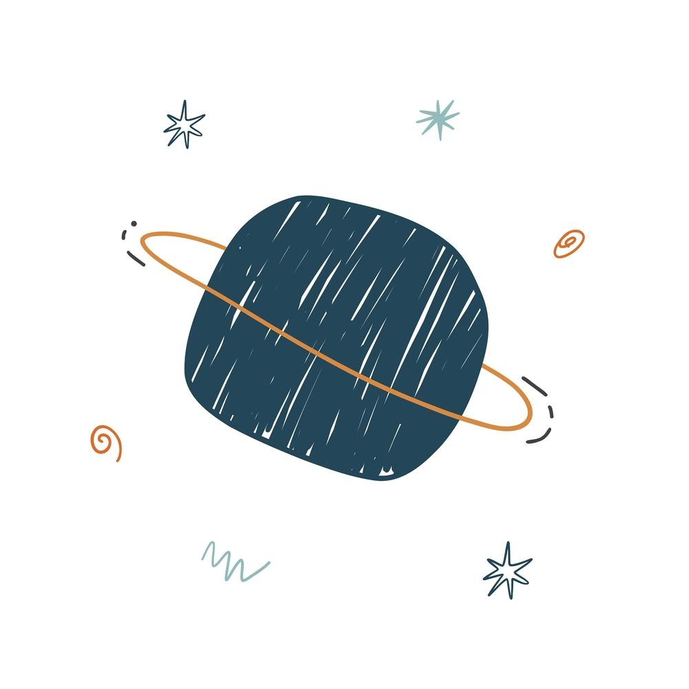 Süßer Planet Weltraum Kinderzimmer 2