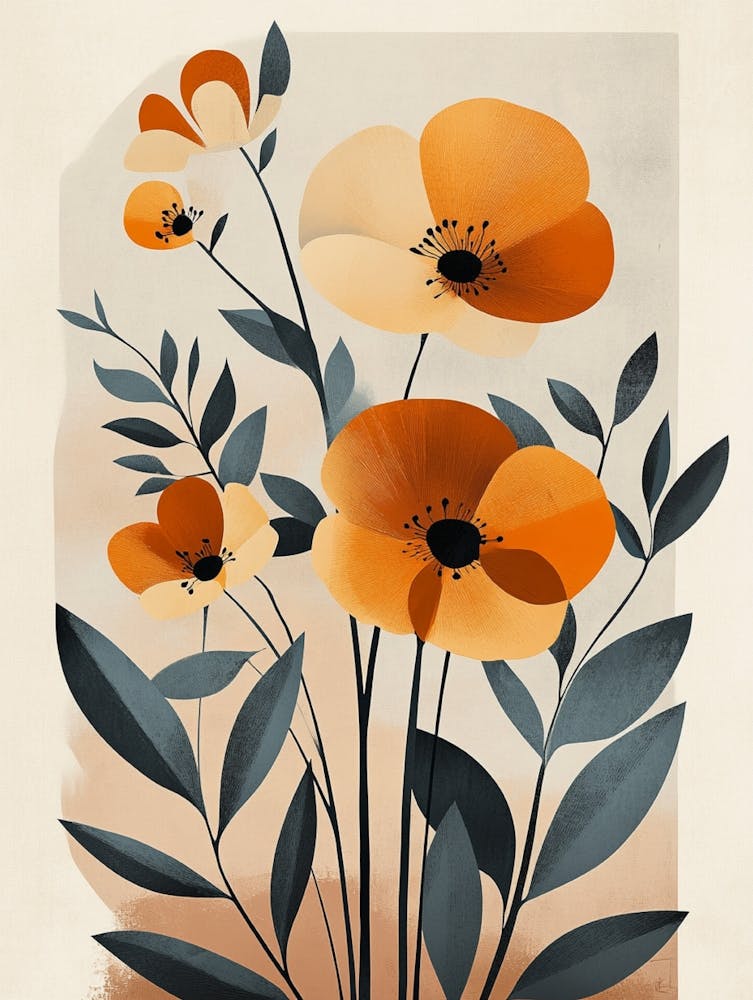 Orange Poppies