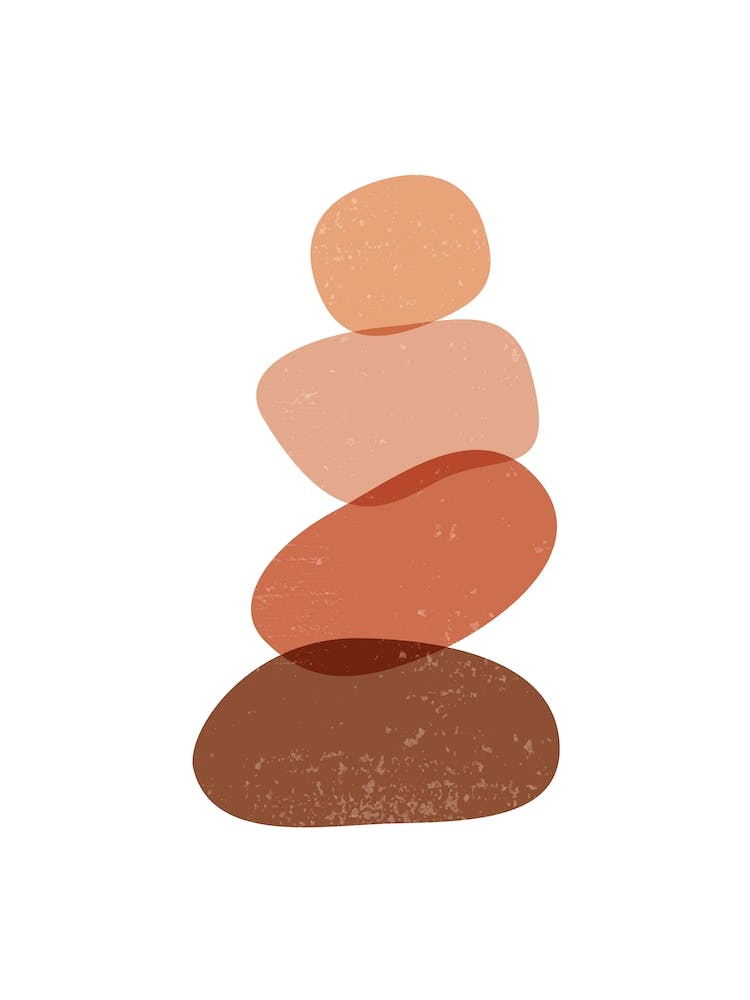 Abstract Zen Pebbles