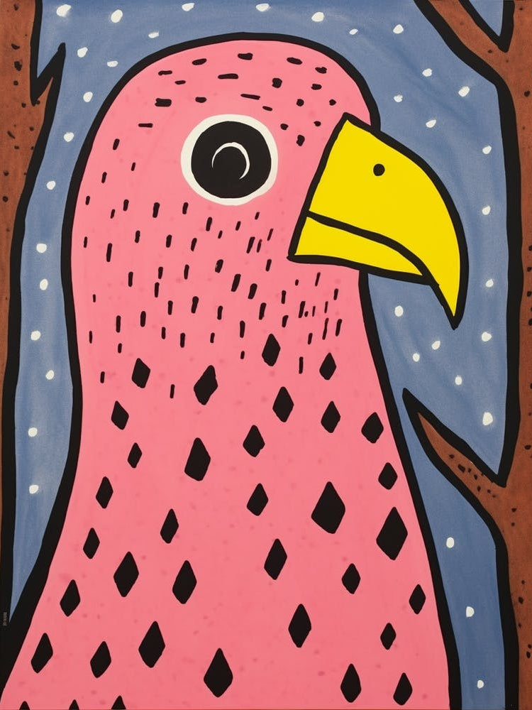 Pink Polka Dot Macaw