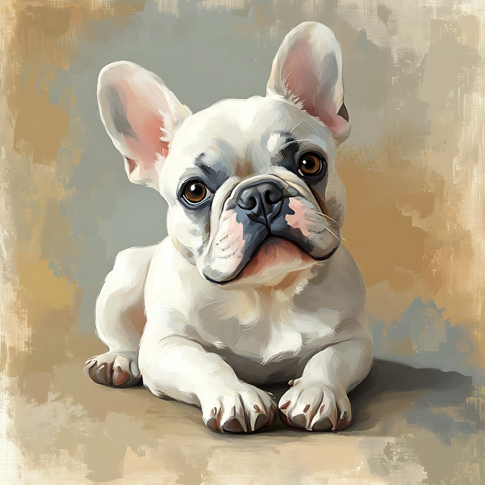 French Bulldog Calm Oil Painting 12