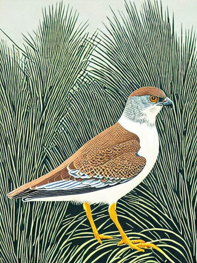 Eurasian Sparrowhawk 2 Linocut Bird