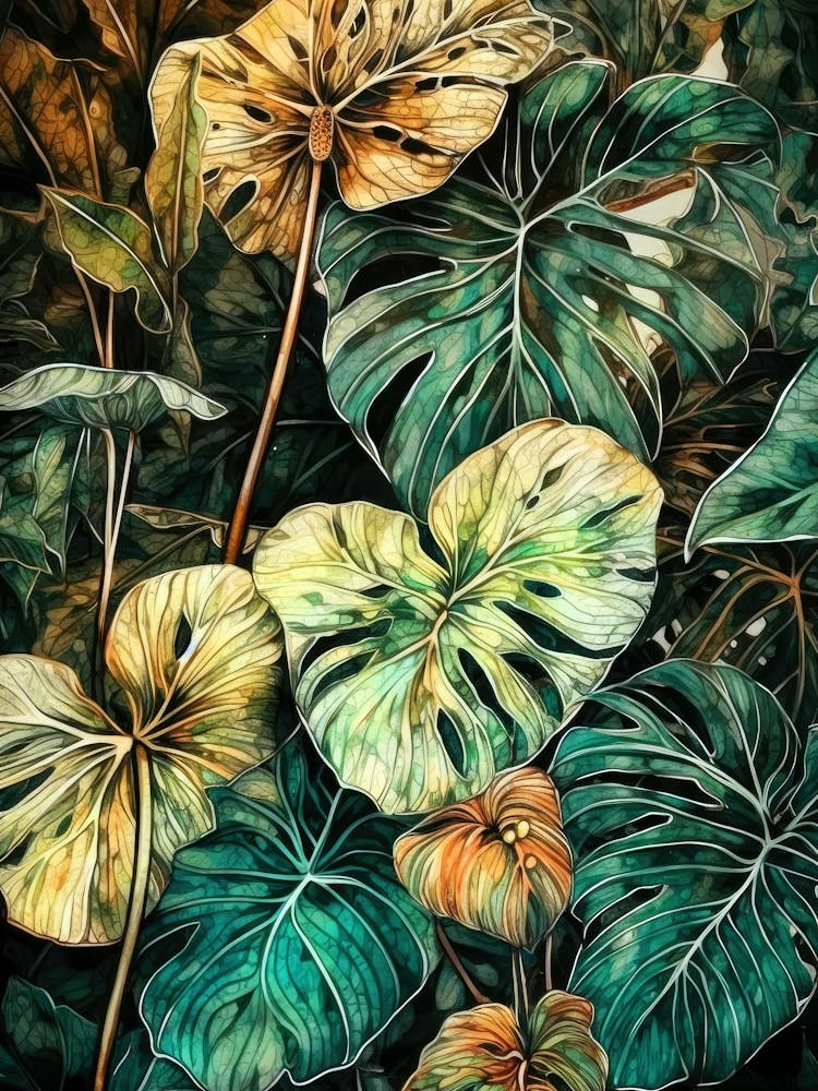 Tropical Leaves nature flora