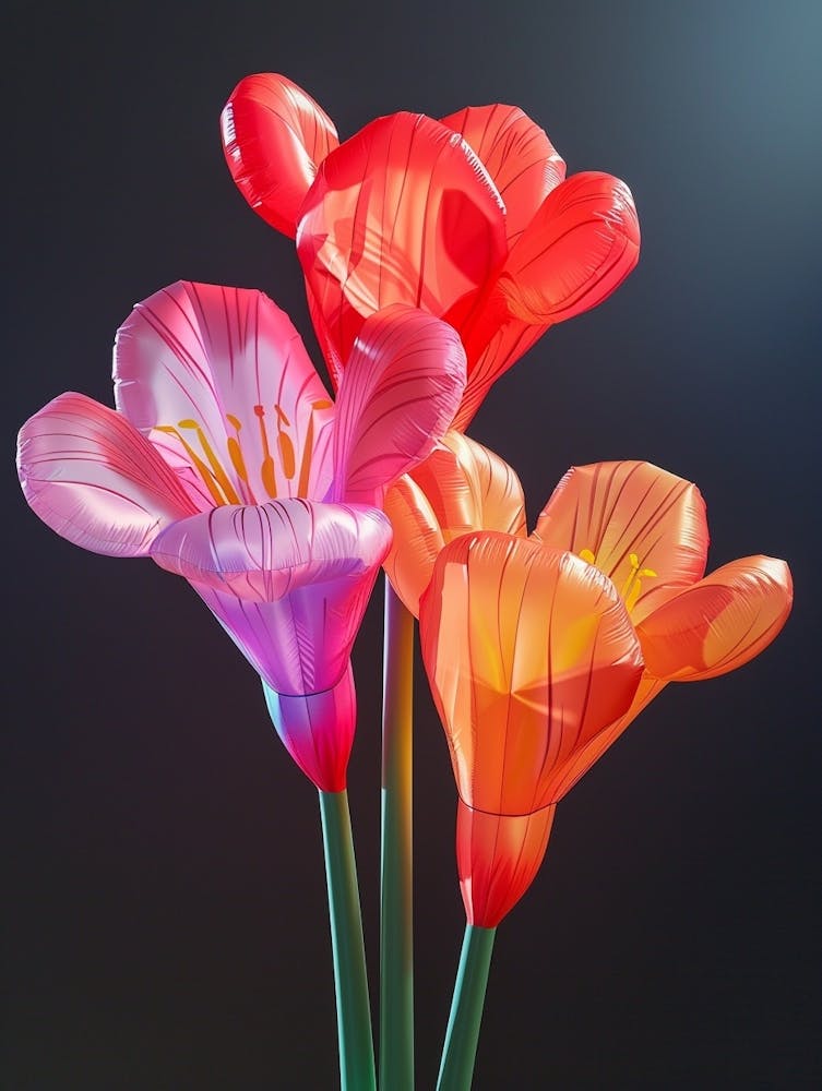 Helle Aufblasbare Blumen Amaryllis 3