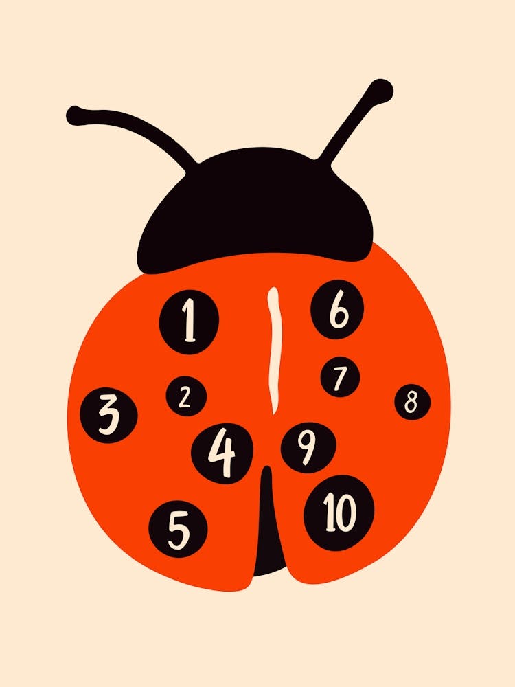 Lady Bug Art for Nursery