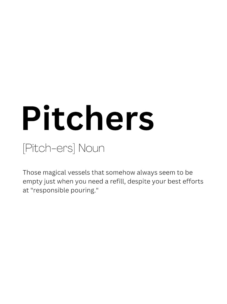 Pitchers Definition Meaning